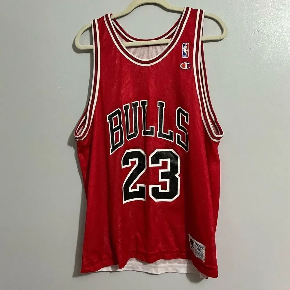 VTG Champions Michael Jordan #23 Chicago Bulls Reversible Jersey SZ 44